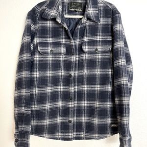 Jachs New York Mens wool blend quilted flannel Shacket size Large.